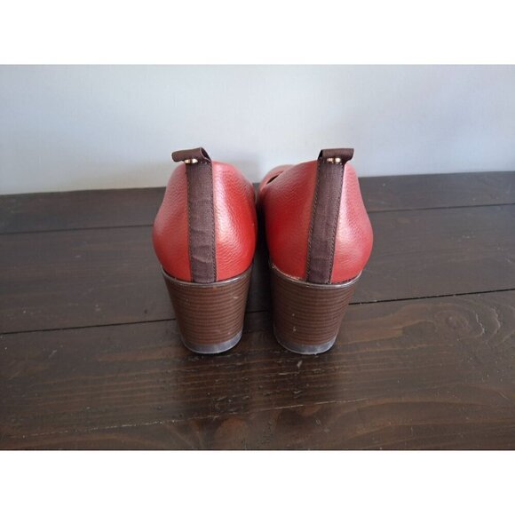 Betabrand Womens red Leather All Weather Wedges/Pre-owned, Sz. 9.5M EUC - Picture 7 of 9